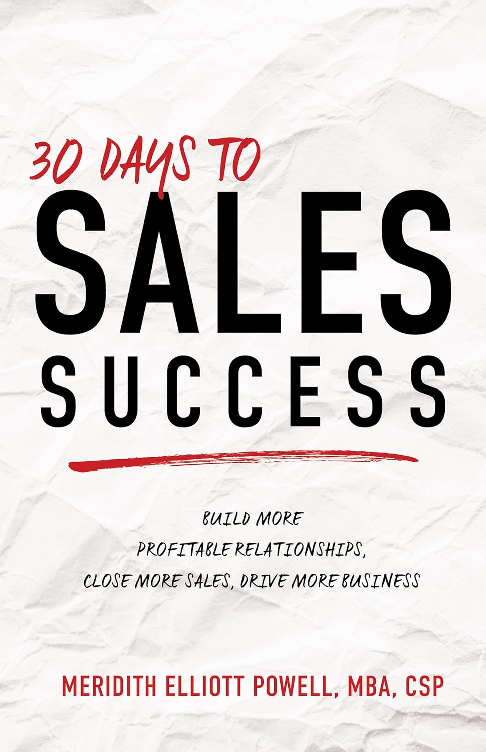 30 DAYS TO SALES SUCCESS