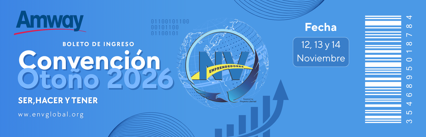 Boleto de convención Otoño 2026